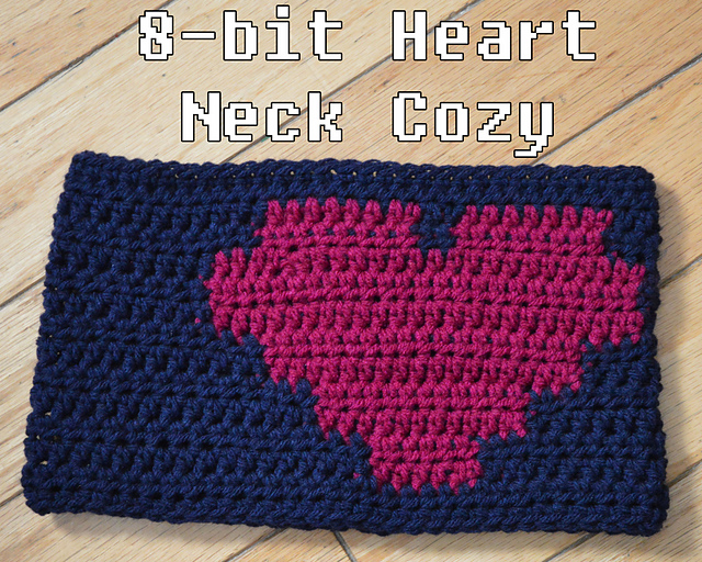 8-bit Heart Neck Cozy 