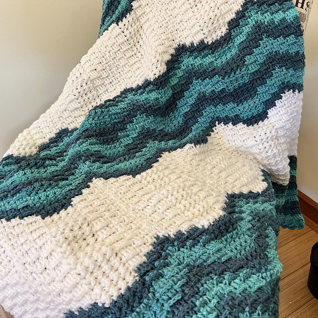 Bargello Cross Stitch Blanket