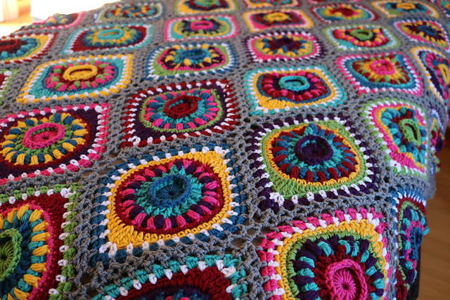 Christmas Boho Ornament Afghan
