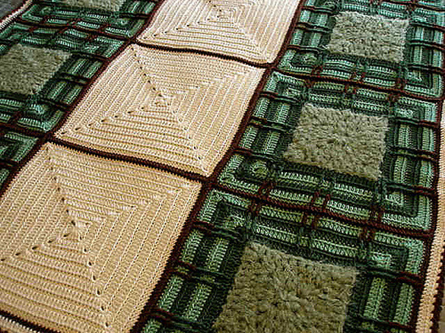 Prairie Style Afghan & Pillow