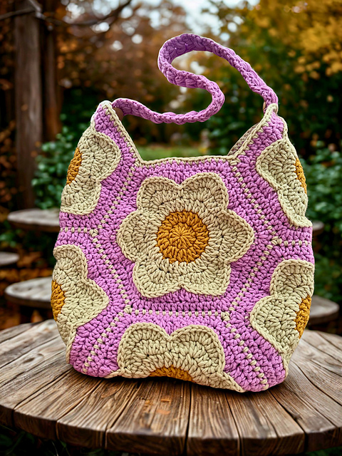 Flower Power Hexagon - Large Motifs