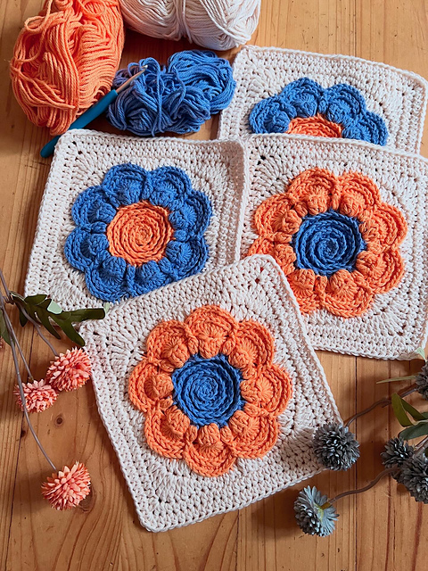 Boho Flower Pop Square