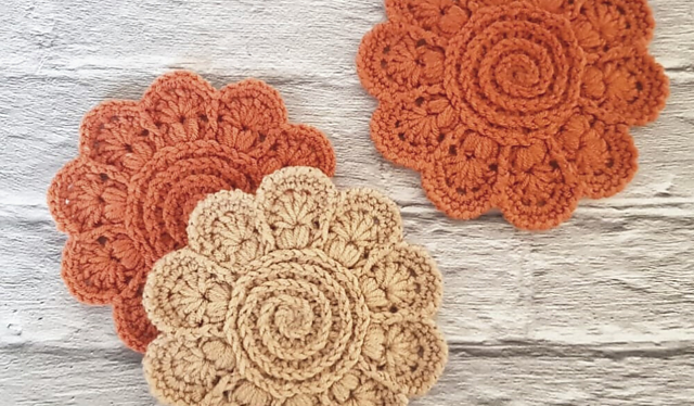 Swirly Bloom Coasters