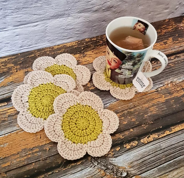 Flower Power Coasters - 6 Petals