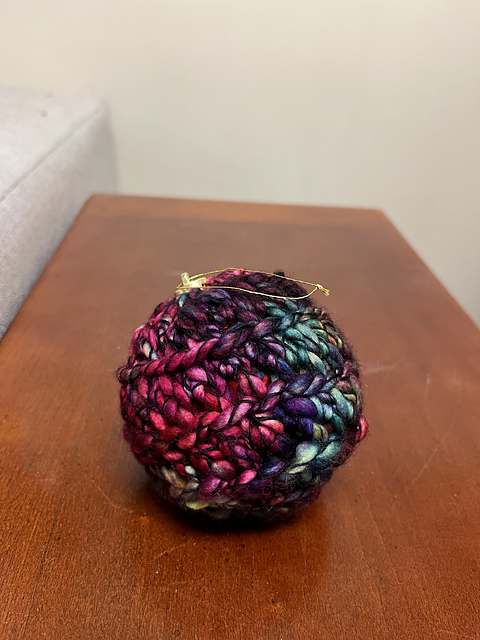 Crochet Spiral Ornament