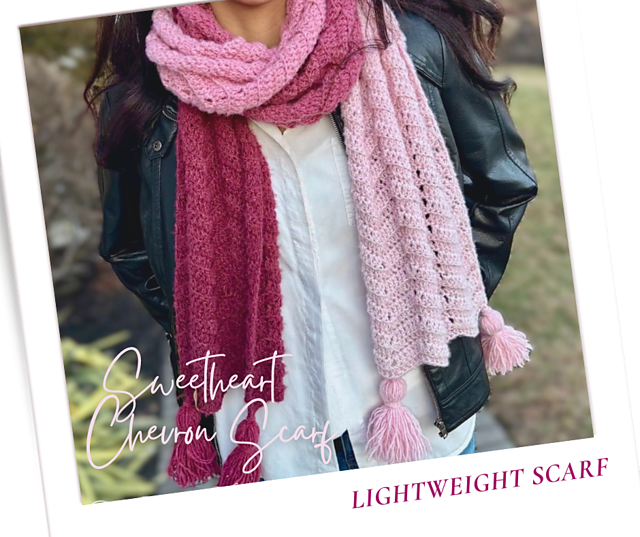 Sweetheart Chevron Scarf