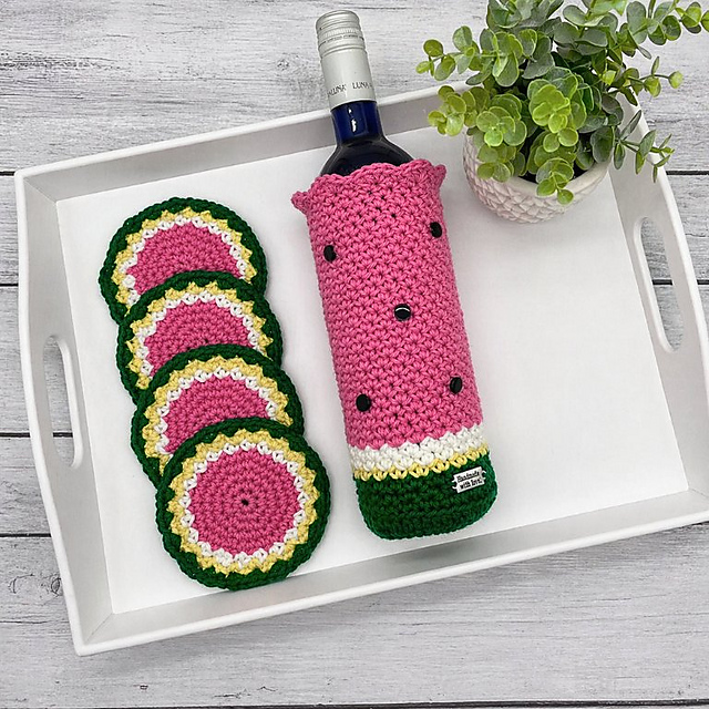 Watermelon Wine Cozy Set
