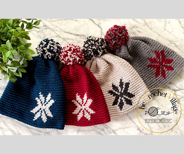 Snowflake beanie