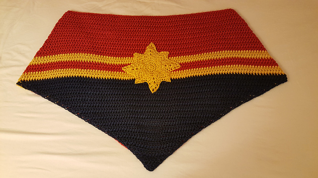 Captain Marvel Inspired Shawl
