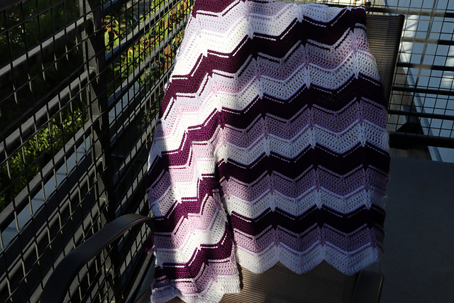 The Braided V Chevron Blanket