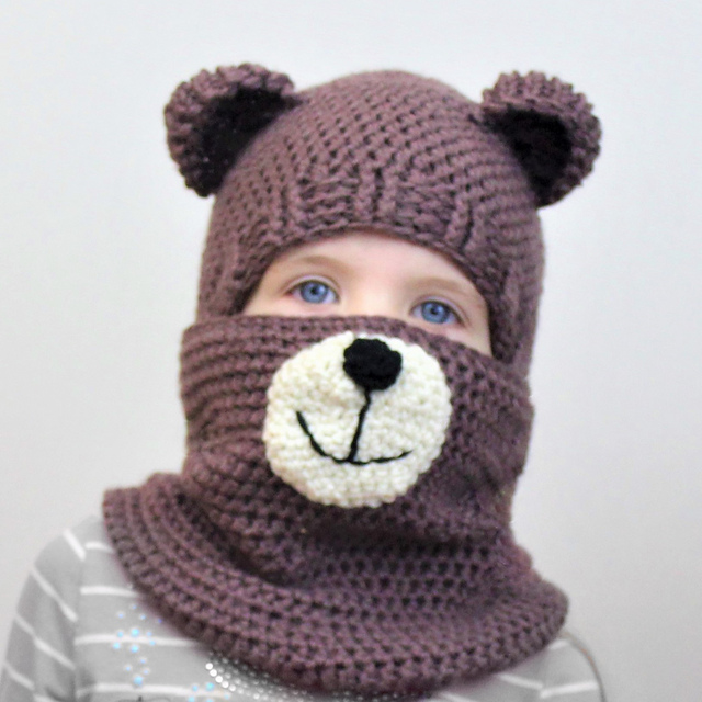 Blair BEAR set (hat+cowl)