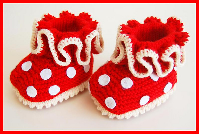 Polka Dot Booties