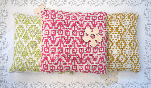 Summer Lovin - 3 mosaic charted pillows