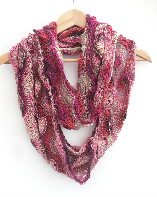 Flowery Infinity Scarf