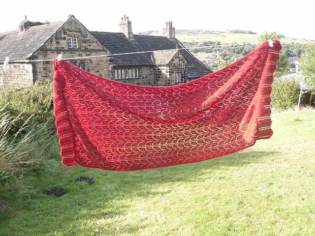 Rectangular Lace Shawl