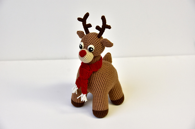Red Nosed Reindeer Amigurumi