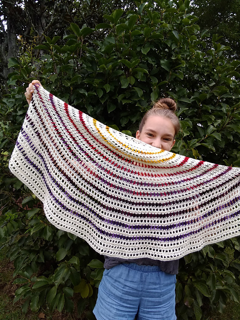 September Sunset Shawl