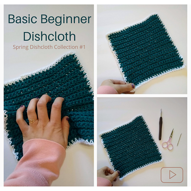 Ravelry: Basic Beginner Dishcloth pattern by Amy Kate Sutherland