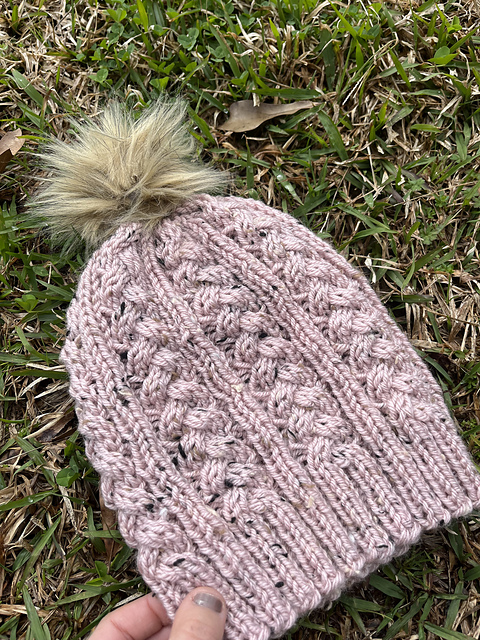 Blushing Braids Beanie