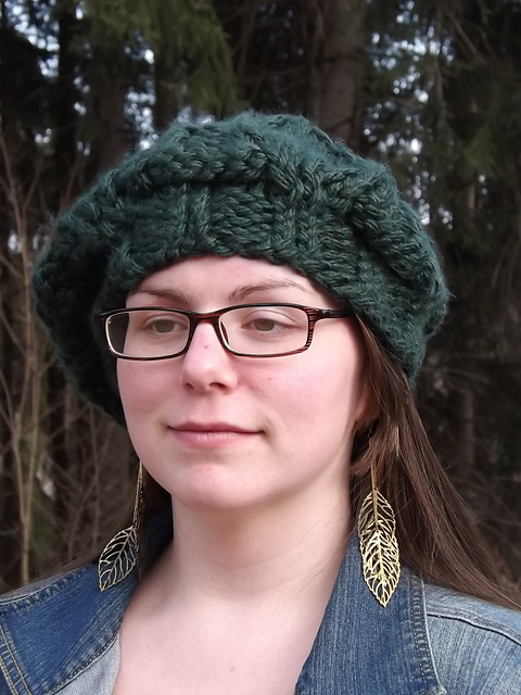 Leafy Beret in Super Bulky II