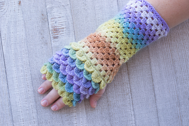 Lotus Blossom Wrist Warmers