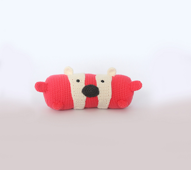 Ollie the Badger Pillow