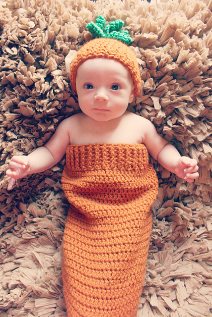 Newborn Carrot Hat & Cocoon