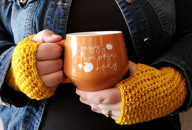 Spiral Fingerless Gloves
