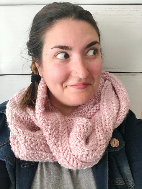 Winter's Blush Infinity Scarf