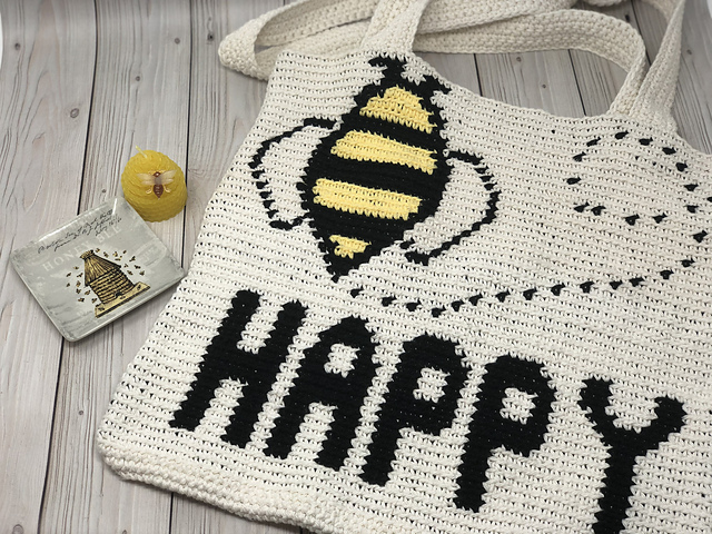Bee Happy Tote Bag