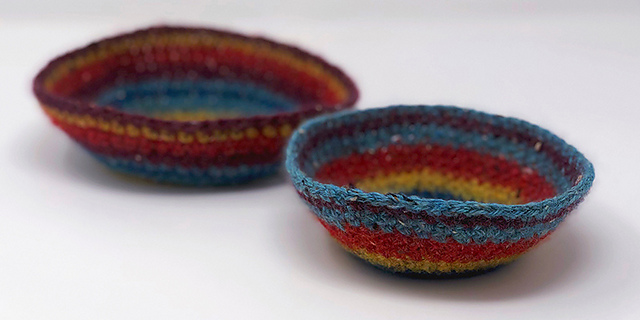 Colorful Felted Bowls