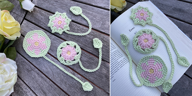 Floral Bookmark Trio
