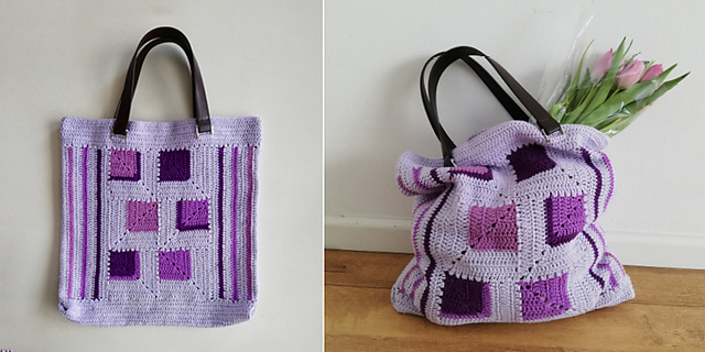 Mitered Mix Tote Bag