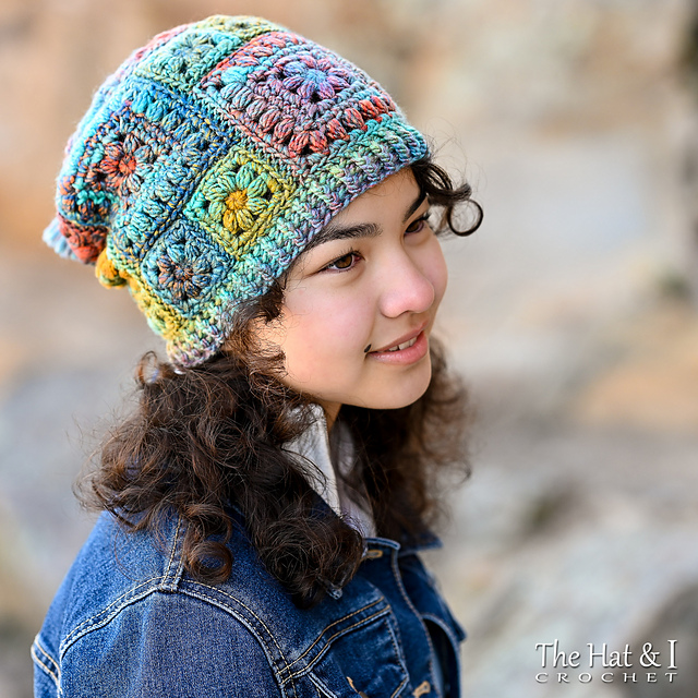 Ravelry: Square Scramble Slouchy pattern by Marken of The Hat & I