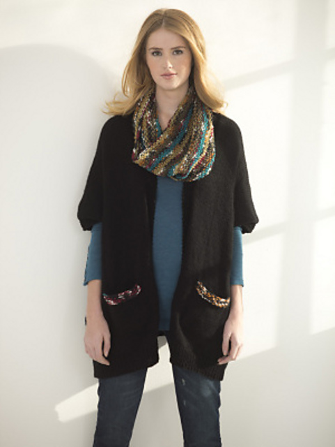 Easy Rectangle Cardigan & Cowl