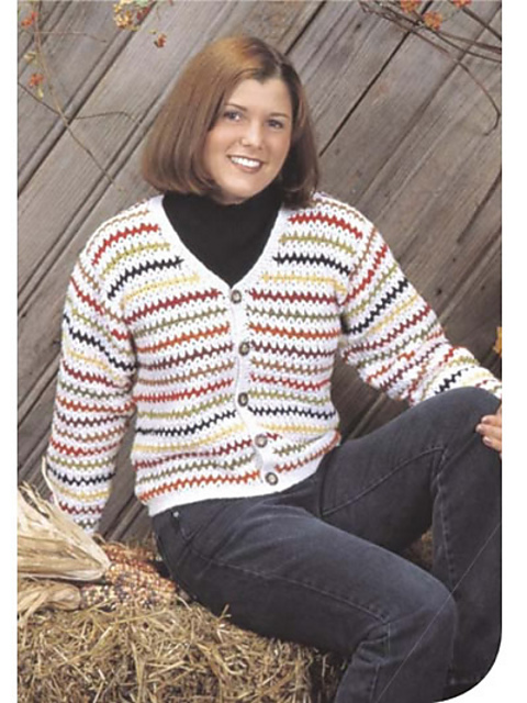 Zesty Zig-Zag Cardigan