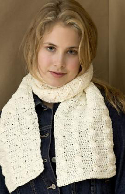 Cable Crochet Scarf