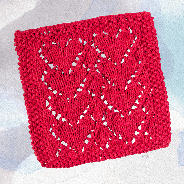 Lovely Heart Dishcloth