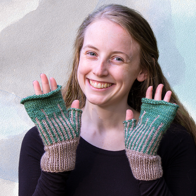 On the Farm Fingerless Mitts