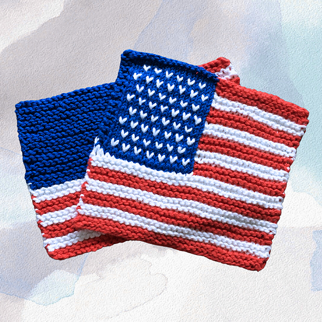 United States Flag Dishcloth