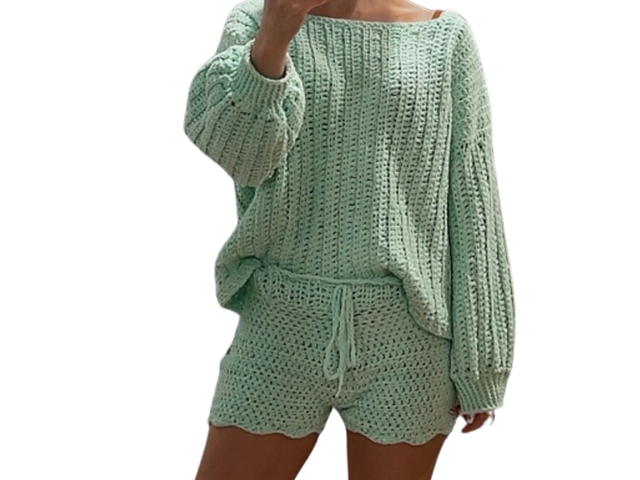 Mint to be Chenille Shorts