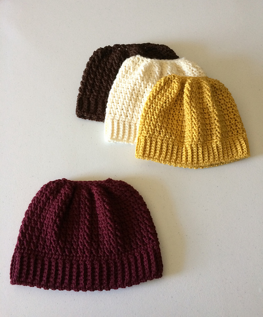 AUTUMN SPICE messy bun hat