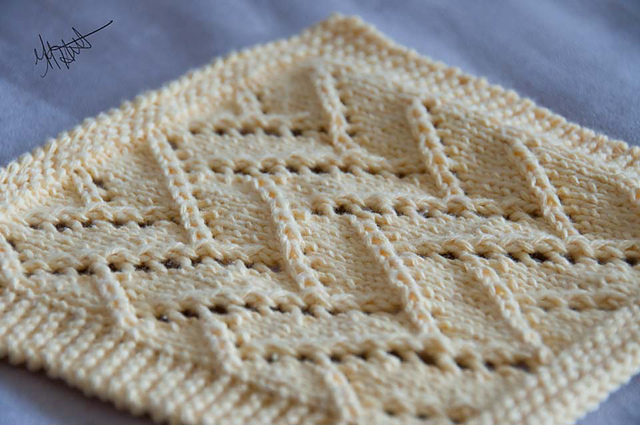 Flying Blocks Dishcloth