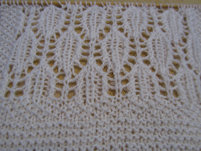 Arsenic & Old Lace Square #5; Spider Stitch