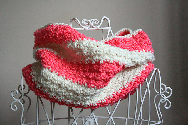 Pink Creamsicle Cowl