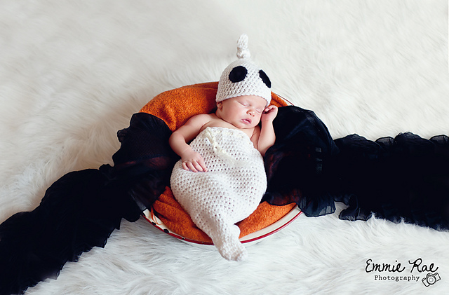 Ghost Swaddle Sack and Hat Set - Halloween