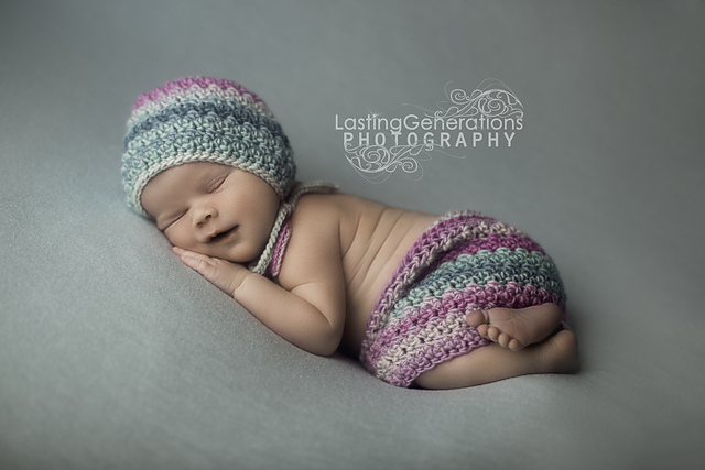 Candy Cluster Set - Newborn Bonnet and Skirt