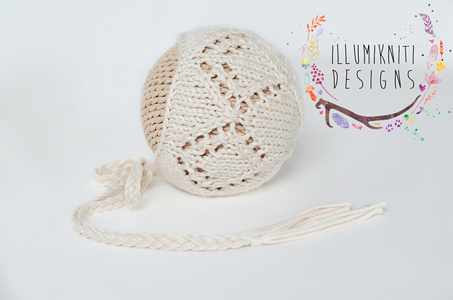 Diamond Lace Newborn Bonnet