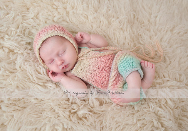 Lotus Newborn Romper - Photography Prop