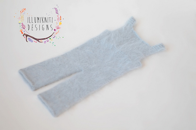 George Angora Overalls Romper Photography Prop